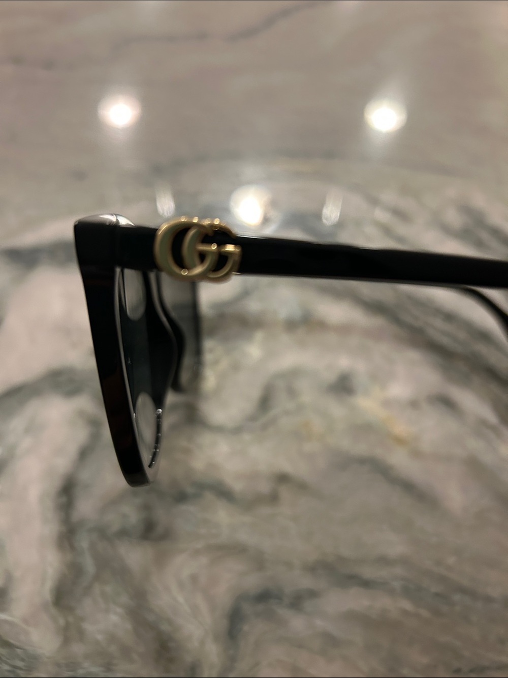 Gucci Black Cat-Eye Sunglasses with Dark Lenses - Picture 7 of 8